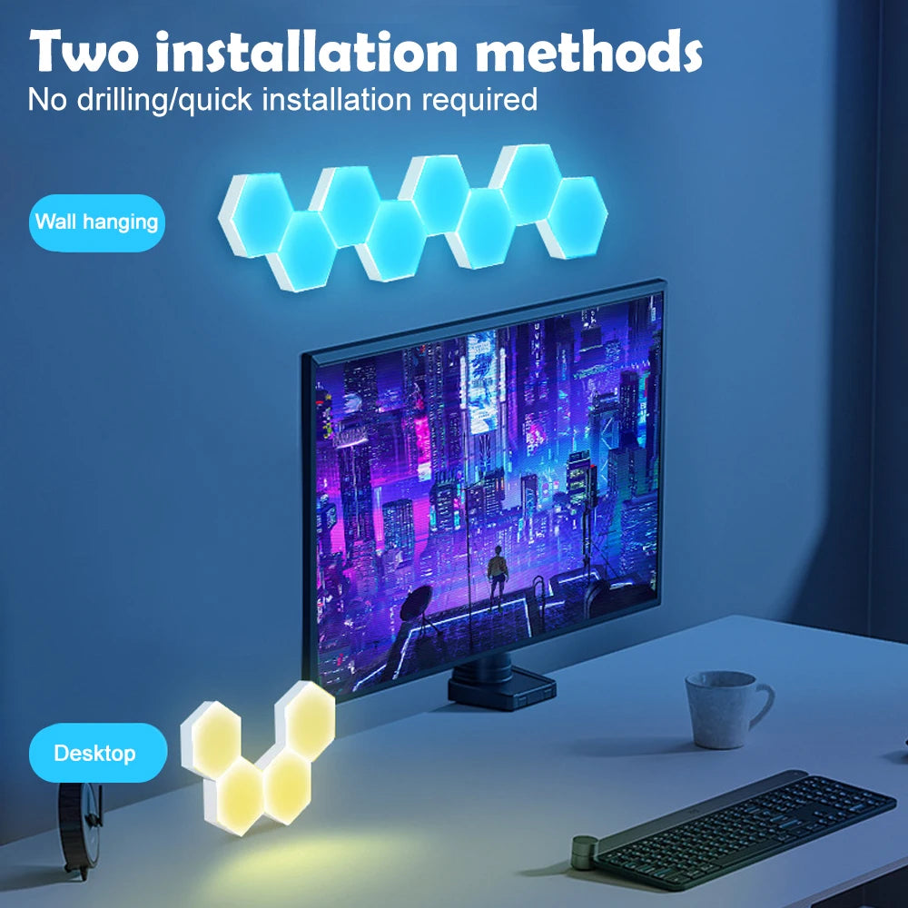 RGB Hexagonal Lamp LED Lights