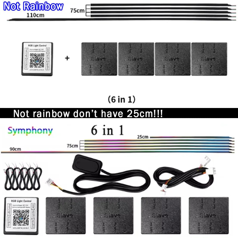 LED RGB Car Ambient Lights
